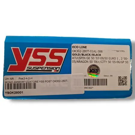 Mono ammortizzatore YSS posteriore ok302-280t-, ricambio YSOK28001