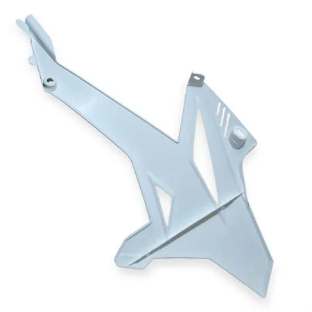 Convogliatore sinistro bianco specifico per BETA ENDURO/MOTARD RR 50 2T 2012-2020 e ENDURO RR 125 4T 2013-2016, ricambio 024.43.000.10.51