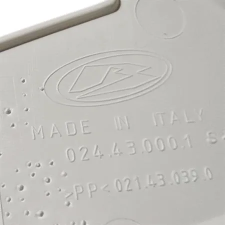 Convogliatore sinistro bianco specifico per BETA ENDURO/MOTARD RR 50 2T 2012-2020 e ENDURO RR 125 4T 2013-2016, ricambio 024.43.000.10.51