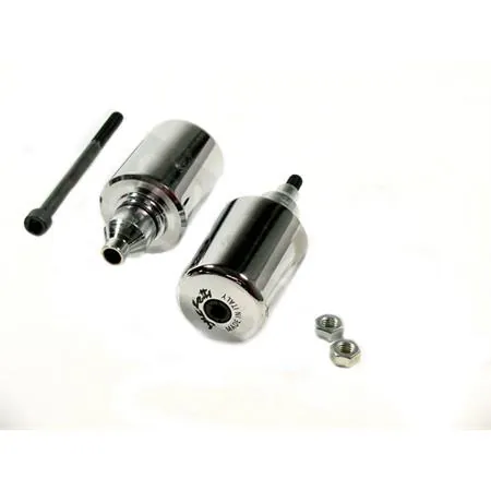 Stabilizzatori, contrappesi, bilancieri per manubrio cilindrici cromati (Buzzetti), ricambio 8450C