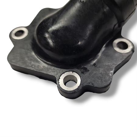 Collettore aspirazione Mandelli in gomma tipo originale per scooter con motore Minarelli orizzontale aria e liquido carburatore con diametro imbocco da 23 mm, ricambio 403620030