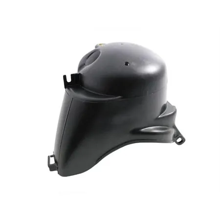 Cuffia copri cilindro in plastica di colore nero per Vespa PX 125 - PX 150 - PX 125 e - PX150 e - sim.431056 (CIF), ricambio 8168