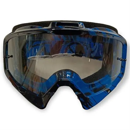 Occhiali cross splash blu/nero, ricambio 77447036