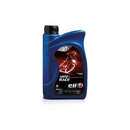 Olio miscela 2 tempi (Elf) moto 2 race sintetico 100% racing, confezione da 1 litro, ricambio 002847