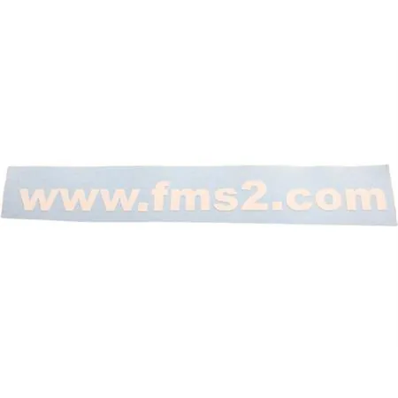 Adesivo prespaziato con logo wwwfms2  con dimensioni 20x3 e colore bianco lucido, ricambio ADE004BIANCO