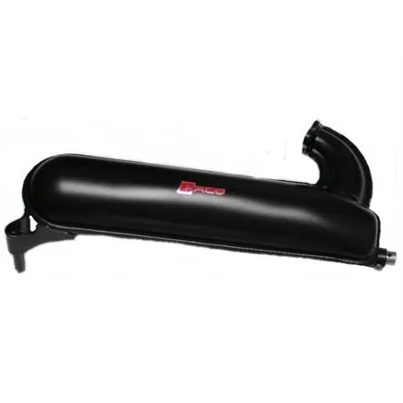 Marmitta ET3 per Vespa 50  Special nera completo (Faco), ricambio 0015-50