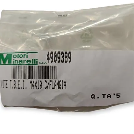 Vite t.b.e.i m4x10 c/flangia, ricambio 4909389