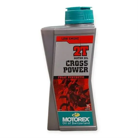 Olio miscela Motorex Cross Power 100% sintetico 2 tempi flacone da 1 litro - adatto anche alla miscelazione automatica, ricambio M308092