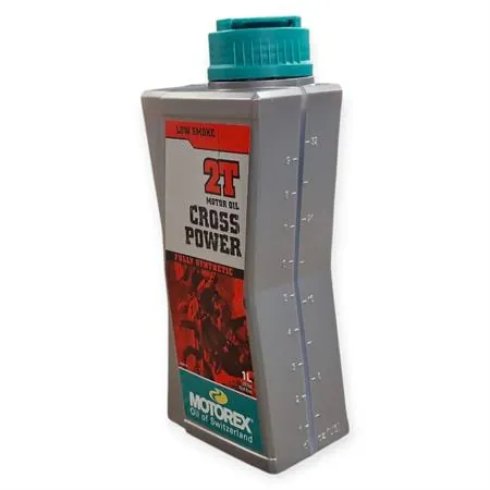 Olio miscela Motorex Cross Power 100% sintetico 2 tempi flacone da 1 litro - adatto anche alla miscelazione automatica, ricambio M308092