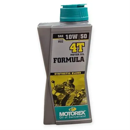 Olio motore Motorex Formula 4 tempi 10W-50 JASO MA2, API SL/SJ/SH/SG - flacone da 1 litro, ricambio M311065