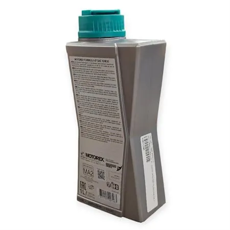 Olio motore Motorex Formula 4 tempi 10W-50 JASO MA2, API SL/SJ/SH/SG - flacone da 1 litro, ricambio M311065