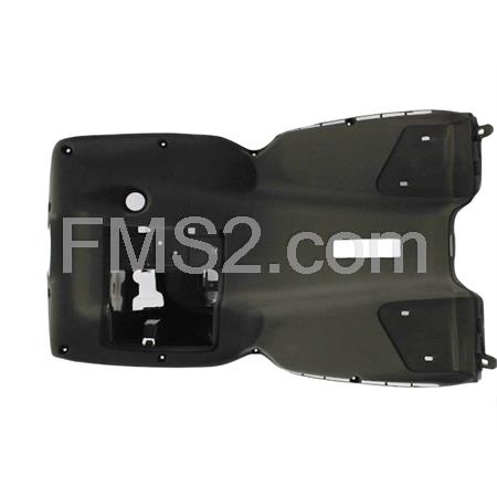 Scudo paragambe originale Malaguti in plastica di colore grigio per scooter Phantom F12 50 e 100 cc con raffreddamento ad aria, ricambio 06504407