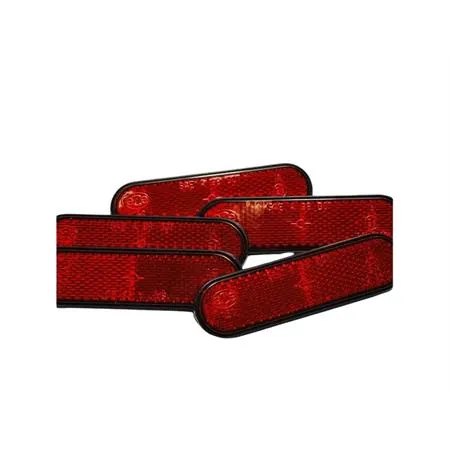 Catadiottro rosso posteriore con forma ovale Malaguti, ricambio 07132200