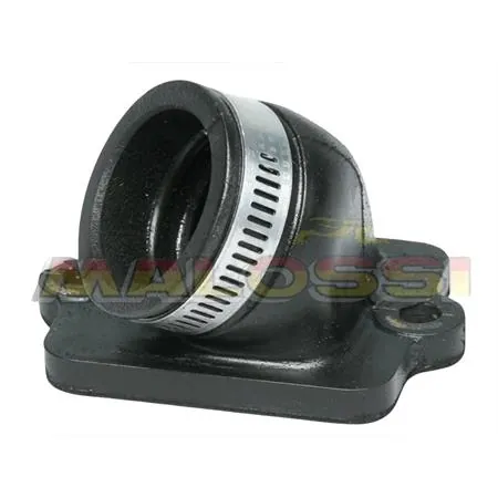 Collettore aspirazione Malossi diametro 26x30 inclinato in gomma, ricambio 027528B