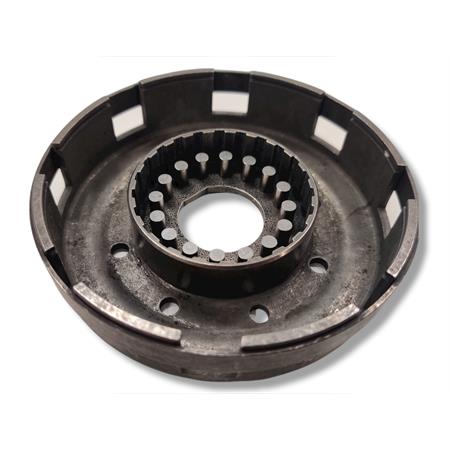 Campana cestello frizione Malossi Power up clutch basket con diametro interno da 109,5 mm per motori Piaggio Vespa PX 125, 150 e 200 cc 2 tempi prodotti dal 1998 in poi, ricambio 7717313B