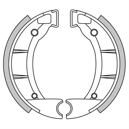 Ganasce freni a tamburo Newfren anteriori e posteriori applicabili a vari modelli e marche, ricambio GF1151