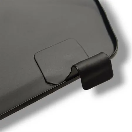 Sportello destro olympia in lamiera di colore nero per Vespa PK50s, ricambio 1216916