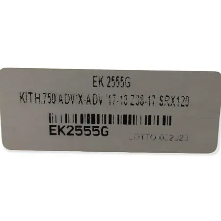 Kit trasmissione pignone Z17 e corona Z38 PBR con catena EK Japan passo 520 SRX2 con o-ring 120 maglie specifica per Honda X ADV 750 cc prodotte dal 2017 al 2022, ricambio EK2555G