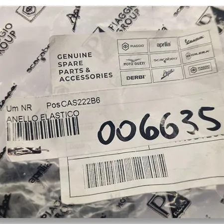 Anello elastico (Piaggio Gilera), ricambio 006635