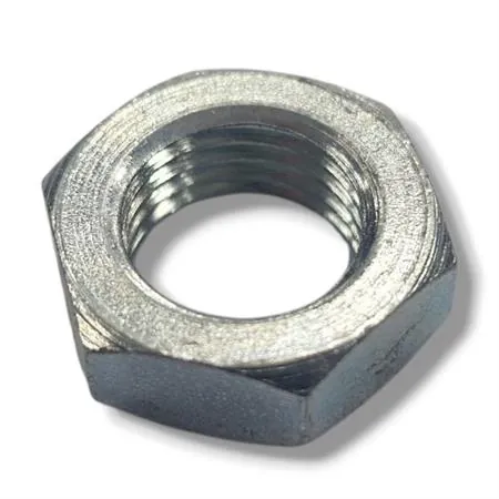 Dado originale Piaggio - Aprilia M12 x 1,25 mm con esagono chiave da 17 e zincato argento per fissaggio semi puleggia fissa motori Aprilia DiTech e carburatore 50 cc prodotti dal 1999 fino al 2004 , ricambio AP8152135