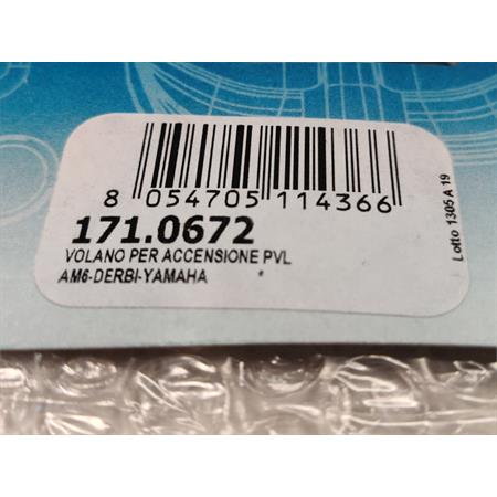 Volano Polini ricambio per accensione PVL motori Minarelli scooter e AM6 e Motori Derbi, ricambio 1710672