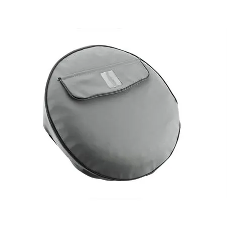 Copriruota Vespa 10 pollici similpelle grigio (Ricambi Vespa old), ricambio 010SPCVGR10