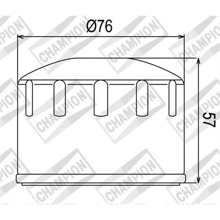 Filtro olio Champion cof084 Piaggio scooter 400 e 500, ricambio 100609075