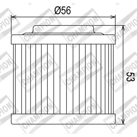 Filtro Olio Champion codice COF051 per maxi moto BMW  F650 - Aprilia - Ktm, ricambio 100609205