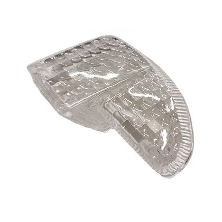 Lente gemma freccia posteriore destra RMS per scooter MBK Booster Spirit 50 dal 1999 al 2003 di colore bianco trasparente, ricambio 246470205