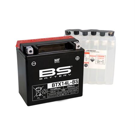 Batteria BS SLA BTX14L-BS 12 Volt - 12 Ah, tipo MF, ricambio 246610205