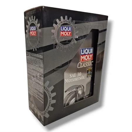 Olio motore LiquiMoly classic sae 30 minerale in flacone da 1 litro per motori 2 e 4 tempi di vecchia concezione tipo Piaggio Vespa e Ape, ricambio 267252138