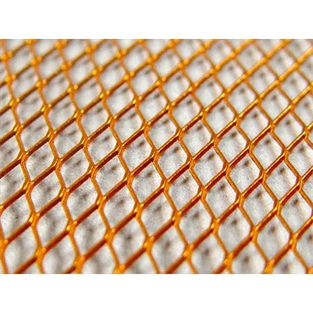 Griglia anodizzata Racing str8 maglia fine con dimensione 30x30cm di colore arancione fluorescente, ricambio STR8STR05036OR