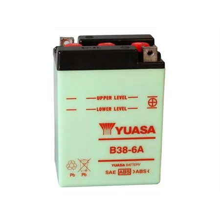 Batteria Yuasa B38-6A 6 Volt - 13 Ah, ricambio 0601433