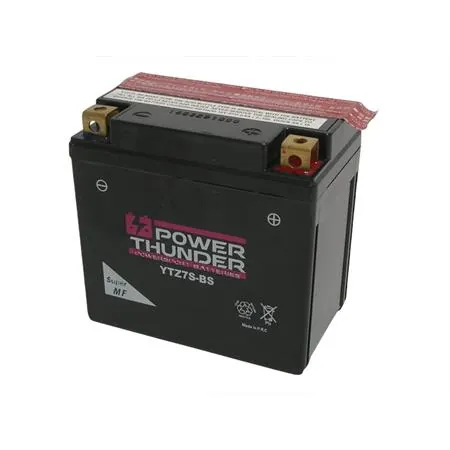 Batteria Yuasa Power Thunder YTZ7S-BS 12 Volt - 6 Ah, sigillata senza manutenzione, ricambio 0645007