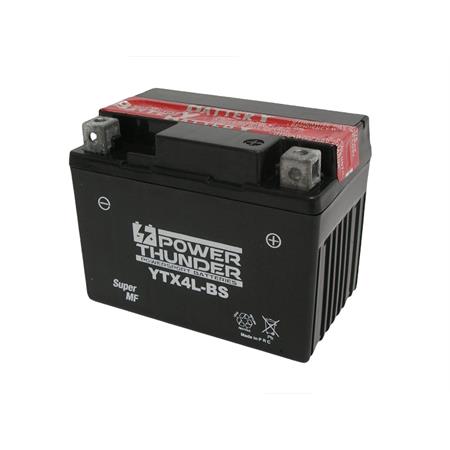 Batteria Yuasa PT YTX4L-BS, 12 Volt - 3 Ah, tipo MF, ricambio 0645039