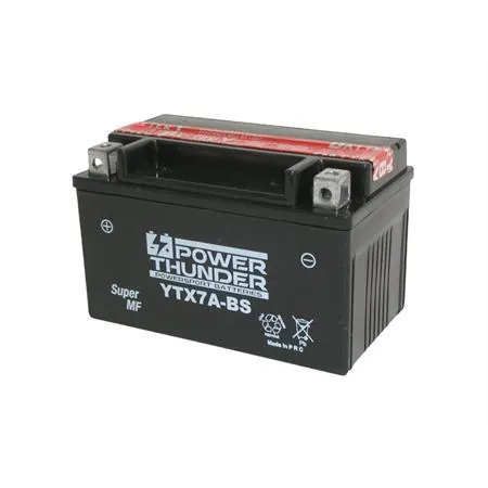Batteria Yuasa YTX7A-BS 12 Volt - 6 Ah, tipo MF, ricambio 0645070