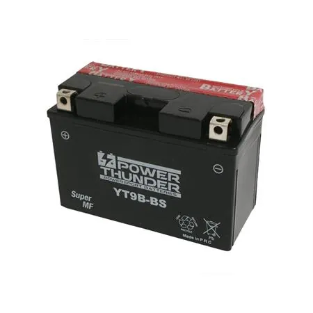 Batteria Yuasa YT9B-BS, 12 Volt - 8 Ah, tipo MF, ricambio 0645081