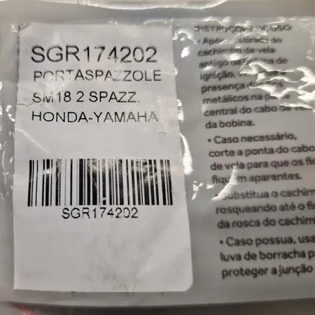 Set portaspazzole per motorini avviamento Mitsuba SM18 a 2 spazzole con supporto in plastica con molle e O-ring per scooter e maxi moto Honda e Yamaha, ricambio 174202