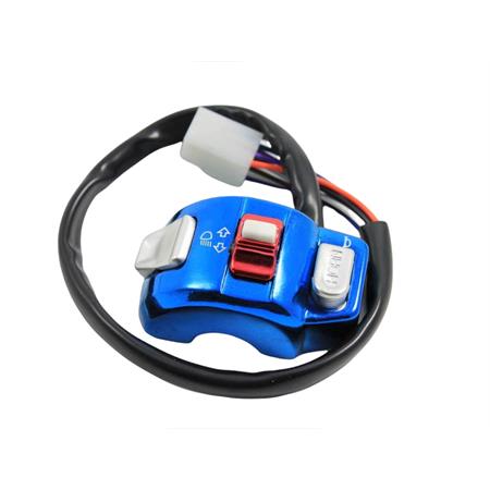 Devioluce sinistro blu anodizzato Peugeot speedfight (DR, HUTCHINSON e TOP PERFORMANCE), ricambio T325031